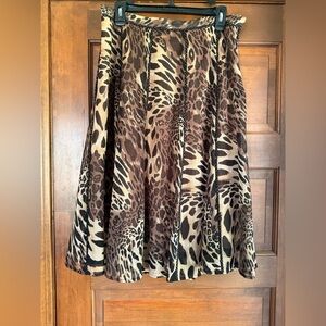 Coldwater Creek Leopard Print Skirt Lined 🐆